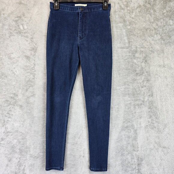 Levi's Jeans Womens XS Dark Wash Runaround Super Skinny Jeggings 35916-0002 - Picture 1 of 12